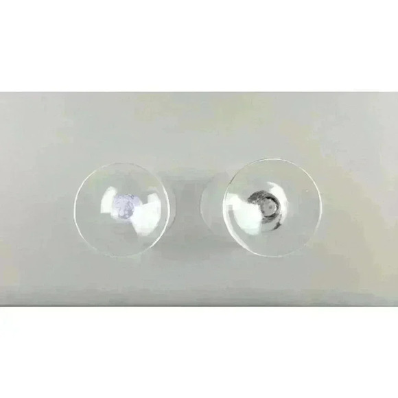 Purple & Green Crystal Wine Water Tea Goblet Drinking Glasses (Set of 2) Poland - Picture 4 of 4